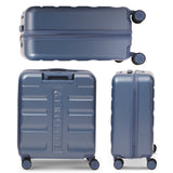 Aerolite 56x45x25cm Large Cabin Bag – Easyjet Large Cabin/Plus/Flexi, British Airways & Jet2 Maximum Cabin Luggage Size, Lightweight Hard Shell Suitcase with 8 Spinner Wheels, TSA Lock, 56L Capacity, 5-Year Warranty, Blue (Set of 2)