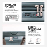 Aerolite 56x45x25cm Large Cabin Bag – Easyjet Large Cabin/Plus/Flexi, British Airways & Jet2 Maximum Cabin Luggage Size, Lightweight Hard Shell Suitcase with 8 Spinner Wheels, TSA Lock, 56L Capacity, 5-Year Warranty, Forest Green