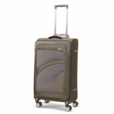 Aerolite 3 Piece Lightweight Soft Shell Luggage Set – 4 Wheel Expandable Suitcases with TSA Locks, Cabin 55x40x20/23cm, Medium 26”, Large 30” – Durable Travel Bags in Midnight Fern