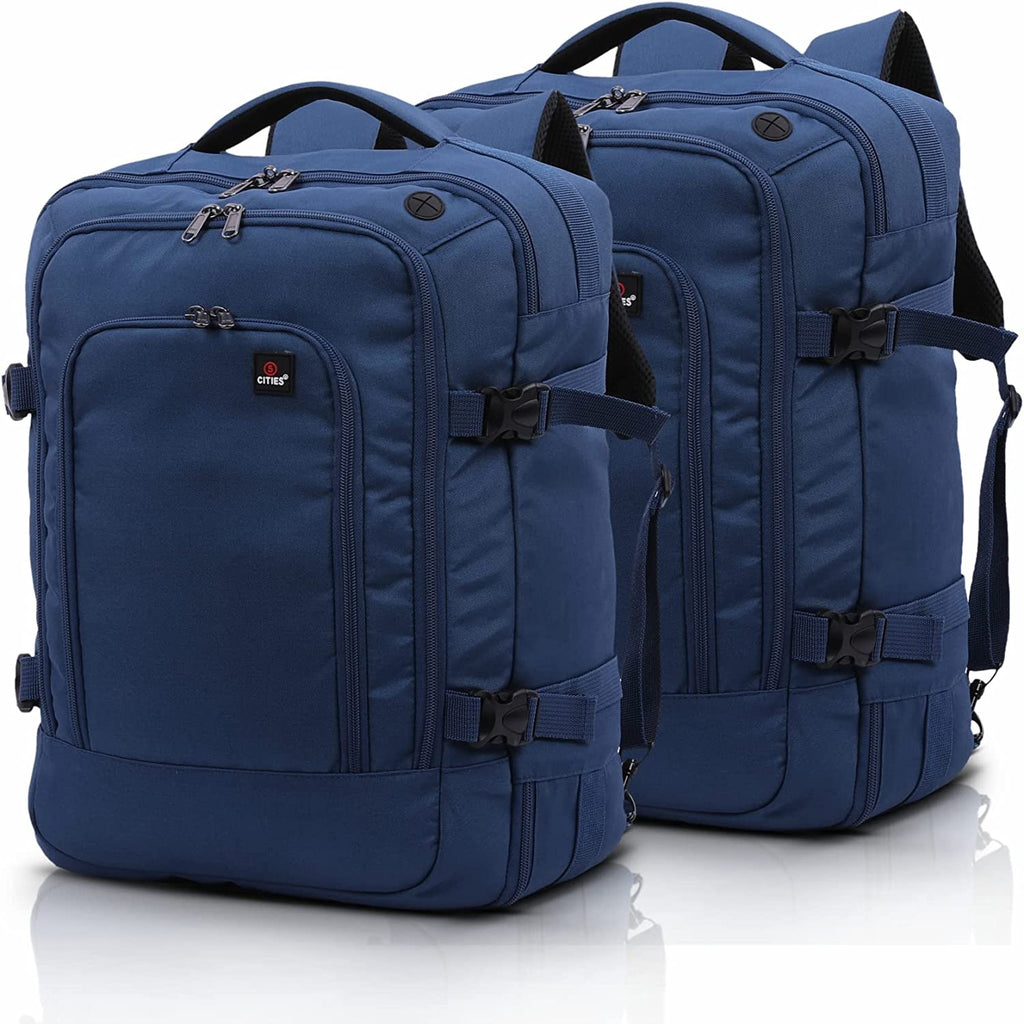 5 CITIES Easyjet Maximum Size (45x36x20cm) New and Improved 2024 Cabin Travel Luggage & Cabin Bags