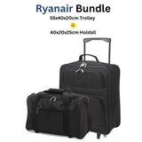 5 Cities Ryanair Priority Max (55x40x20cm) Lightweight Folding Cabin Hand Luggage Trolley, 2 Years Warranty, Black