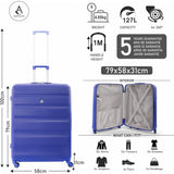 Aerolite 29" Extra Large Lightweight Hard Shell Luggage Suitcase Spinner Suitcase with 4 Wheels, (79x58x31cm)