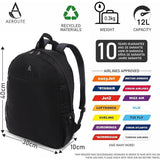 Aerolite 40x30x10 Lufthansa Maximum Size Backpack Recycled Eco-Friendly Shower-Resistant Cabin Luggage Travel Approved For British Airways, easyJet Swiss and Austrian Airlines with 10 Year Warranty