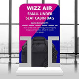 Aerolite 40x30x20 Wizz Air Maximum Size Cabin Bags with 5 Year Guarantee Foldable Carry On Premium Bag Holdall Small Lightweight Cabin Luggage Under seat Flight Travel Duffel Bag