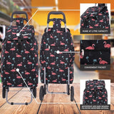 Hoppa 57Ltr Lightweight Shopping Trolley 2025 model, Hard Wearing & Foldaway Push/Pull Cart for Easy Storage With 1 Year Guarantee