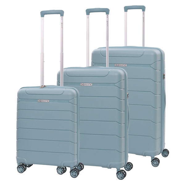 Aerolite Premium PP 3 Piece Set Lightweight Polypropylene Hard Shell Suitcases 4 Dual Spinner Wheels &amp TSA Lock Expandable Medium Large Expandable Carry On Case Included – Sage