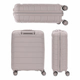 Aerolite Premium PP 3-Piece Luggage Set, Lightweight Polypropylene Hard Shell Suitcases with 4 Dual Spinner Wheels & TSA Lock, Expandable Cabin (21”), Medium (24”), Large (28”), Expandable Carry-On Case Included – Cream