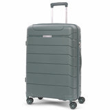 Aerolite Medium 24in (67L) Lightweight Polypropylene Hard Shell Check-In Luggage Suitcase, Dual 4-Spinner Wheels, TSA Lock, Organised Interior, Durable Travel Case – Green