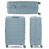 Aerolite Premium PP 3-Piece Luggage Set, Lightweight Polypropylene Hard Shell Suitcases with 4 Dual Spinner Wheels & TSA Lock, Expandable Cabin (21”), Medium (24”), Large (28”), Expandable Carry-On Case Included – Sage