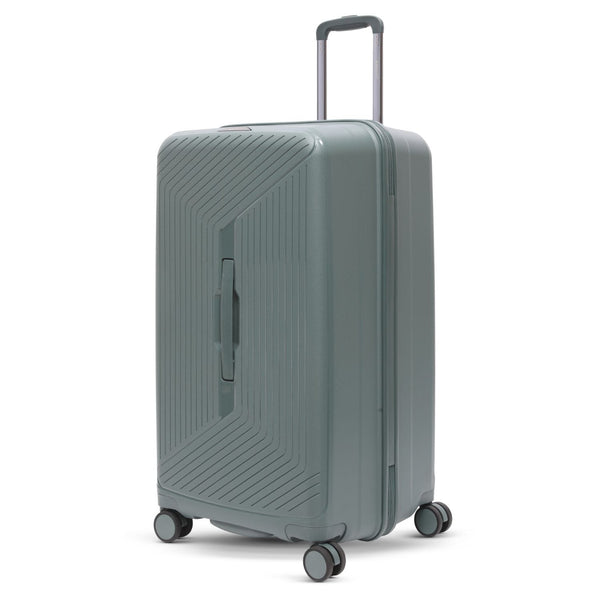 Large Premium Polypropylene Hard Shell Check Checked Hold Travel Spinner Luggage Suitcase Trunk 4 + 1 Wheels TSA Approved Lock YKK Zippers &amp Antimicrobial Lining