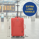 5 Cities 21" (55x35x20cm) Lightweight Cabin Hand Luggage Trolley, Fits easyJet(Plus/Flexi/Large Cabin), Ryanair (Priority) Cabin Restrictions, 2 Years Of Warranty