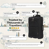 5 Cities Cabin Luggage 55x40x20cm Ryanair Approved Carry On Suitcase Lightweight 4 Wheel Spinner Hand Luggage Travel Case