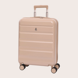 Aerolite Expandable 55x40x20cm to 55x40x23cm Ryanair Priority, Wizz Air Priority, Lufthansa Max Size Lightweight Hard Shell Carry On Hand Cabin Luggage Suitcase with 4 Wheels (BEIGE)