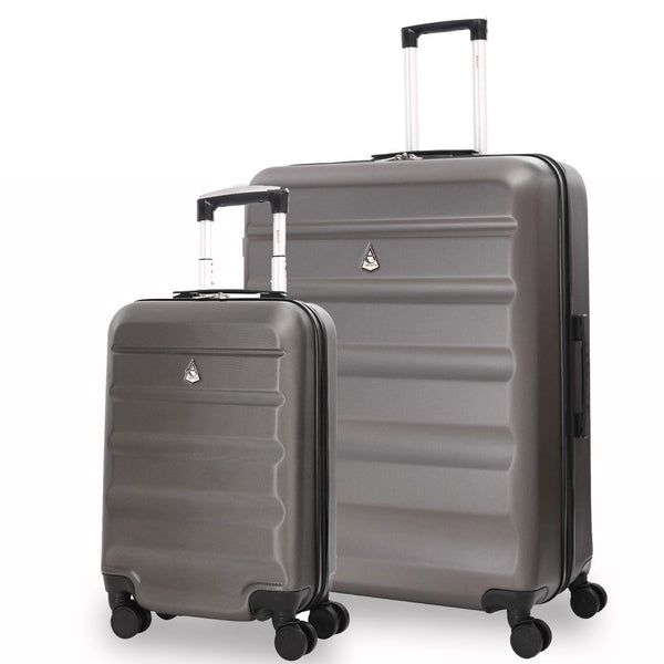 Aerolite Lightweight Hard Shell Suitcase Luggage Set 8 Spinner Wheels
