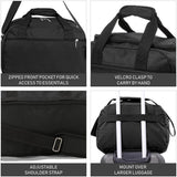 Aerolite Ryanair & Wizz Air Cabin Luggage Set – 55x40x20cm to 55x40x23cm Expandable Hard Shell Suitcase with 4 Wheels & TSA Lock + 40x20x25cm Underseat Holdall, Priority Max Size Carry-On Bundle (Beige + Black)