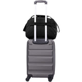 Aerolite Ryanair & Wizz Air Cabin Luggage Set – 55x40x20cm to 55x40x23cm Expandable Hard Shell Suitcase with 4 Wheels & TSA Lock + 40x20x25cm Underseat Holdall, Priority Max Size Carry-On Bundle (Beige + Black)
