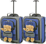 MiniMAX (45x35x20cm) Childrens Luggage Carry On Suitcase with Backpack and Pouch with 2-Years of Warranty