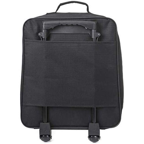 5 Cities Ryanair Priority Max (55x40x20cm) Lightweight Folding Cabin Hand Luggage Trolley, 2 Years Warranty, Black