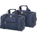 5 Cities (40x20x25cm) Hand Luggage Holdall Flight Bag, new and improved 2022 Ryanair Maximum Sized Under Seat Cabin Holdall Travel Flight Bag – Take the Max on Board, (x2 Set)