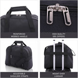 AEROLITE (40x30x15cm) British Airways Maximum New and Improved 2025, Also Approved For EasyJet/SAS/TAP & Many More, Cabin Luggage Under Seat Flight Bag, Black