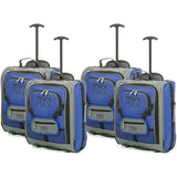 MiniMAX (45x35x20cm) Childrens Luggage Carry On Suitcase with Backpack and Pouch (x4 Set)