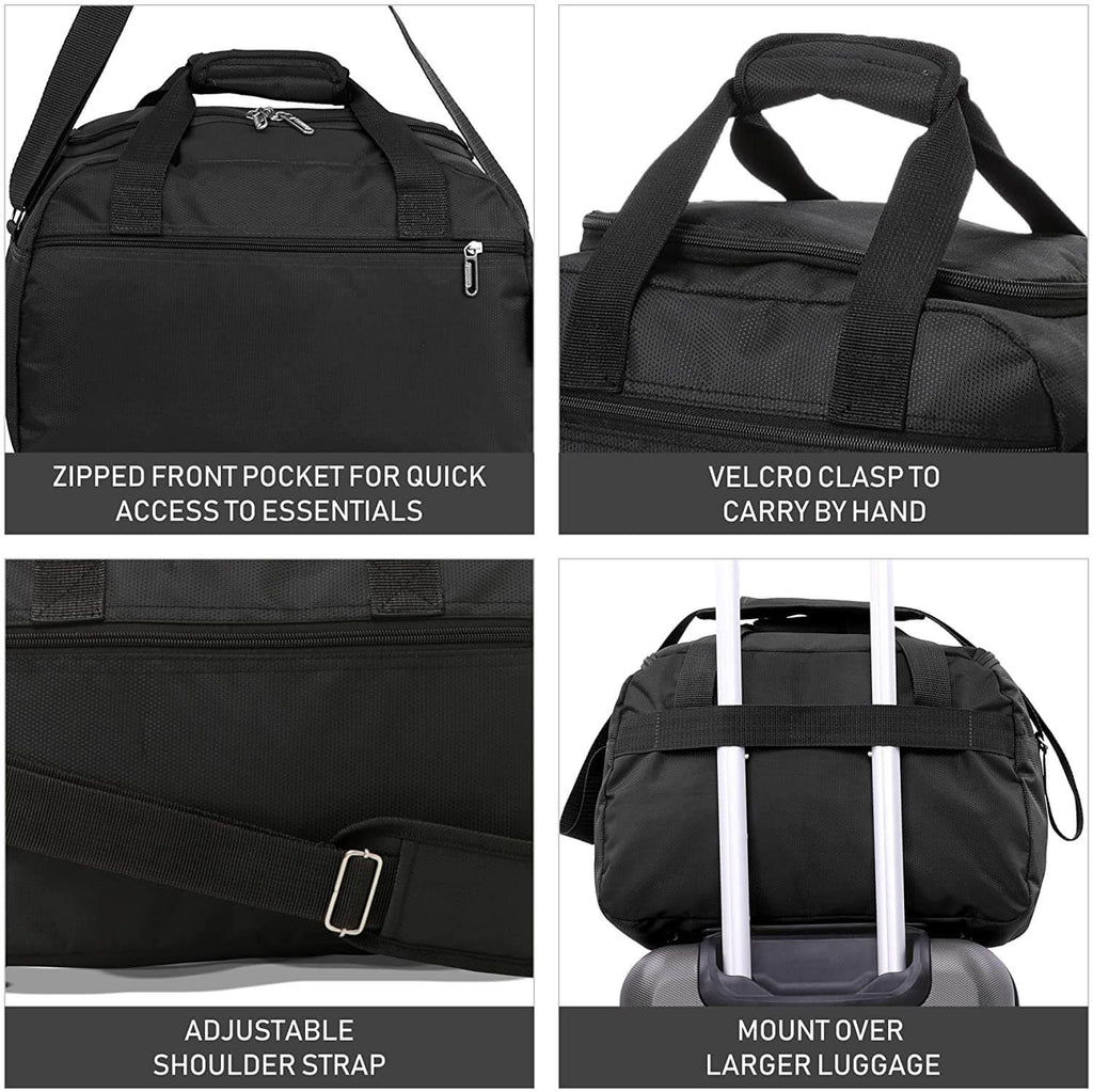 Aerolite (40x20x25cm) Ryanair Maximum Size Hand Luggage New & Improved 2023 Under Seat Holdall Bag