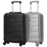 Aerolite (55x35x20cm) Lightweight Hard Shell Cabin Hand Luggage (x2 Set)
