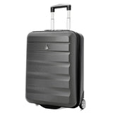 Aerolite (55x40x20cm) Lightweight Hard Shell Cabin Hand Luggage (x2 Set) with Luggage Scale