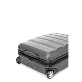 Aerolite (55x40x20cm) Lightweight Hard Shell Cabin Hand Luggage and 5 Cities (35x20x20cm) Black Holdall