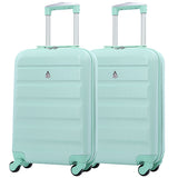 Aerolite (55x35x20cm) Lightweight Hard Shell Cabin Hand Luggage (x2 Set)