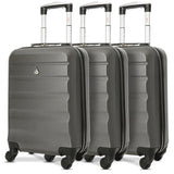 Aerolite (55x35x20cm) Lightweight Hard Shell Cabin Hand Luggage (x3 Set)