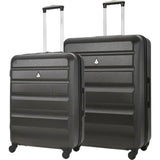 Aerolite Lightweight Hard Shell Suitcase Luggage Set (Medium + Large)