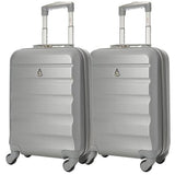 Aerolite (55x35x20cm) Lightweight Hard Shell Cabin Hand Luggage (x2 Set)