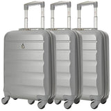 Aerolite (55x35x20cm) Lightweight Hard Shell Cabin Hand Luggage (x3 Set)