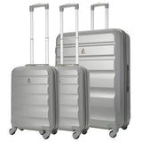 Aerolite Hard Shell Suitcase Luggage Travel Bundle (2 x Cabin Hand Luggage + 1 x Large Hold Luggage Suitcase)