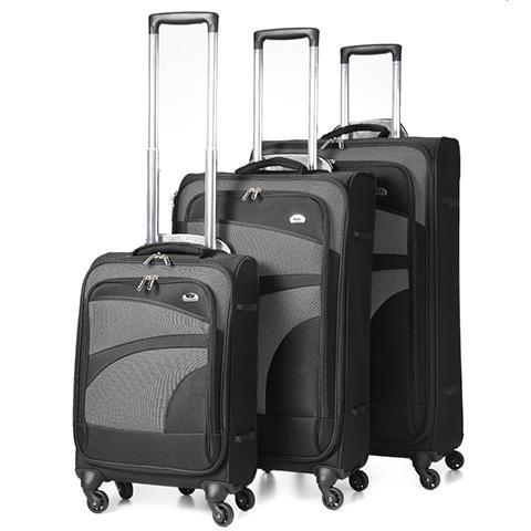 Aerolite Super Lightweight 4 Wheels Soft Shell Cabin &amp Hold Luggage Cabin Approved Ryanair easyJet British Airways Delta Lufthansa Bundle