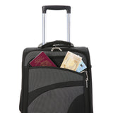 Aerolite (47x35x20cm) Lightweight Soft Shell Cabin Hand Luggage (x2 Set) | 4 Wheels