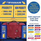 Aerolite (40x25x20cm) Ryanair Maximum Size 3 in 1 Cabin Luggage Approved Flight Backpack