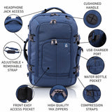 Aerolite (40x25x20cm) Ryanair Maximum Size 3 in 1 Cabin Luggage Approved Flight Backpack