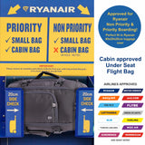 Aerolite (40x25x20cm) Ryanair Maximum Size 3 in 1 Cabin Luggage Approved Flight Backpack