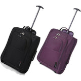 5 Cities (55x35x20cm) Lightweight Cabin Hand Luggage (x2), Fits easyJet/Ryanair Cabin Restrictions 42L