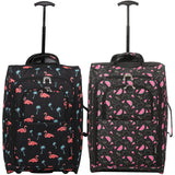 5 Cities (55x35x20cm) Lightweight Cabin Hand Luggage (x2), Fits easyJet/Ryanair Cabin Restrictions 42L