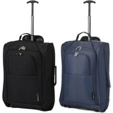 5 Cities (55x35x20cm) Lightweight Cabin Hand Luggage (x2), Fits easyJet/Ryanair Cabin Restrictions 42L