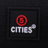 5 CITIES (40x30x10cm) New and Improved 2025 Lufthansa, Austrian Airlines, Swiss Airlines Maximum Cabin Size Underseat Flight Bag, Also Approved For British Airways, Virgin Atlantic, EasyJet, Black