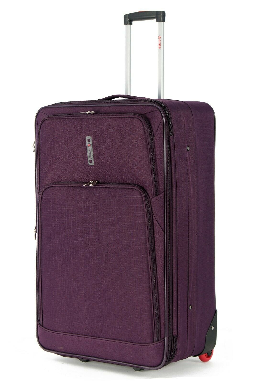 5 Cities Lightweight 3 Piece Suitcase Luggage Set Cabin + Medium + Large Hold