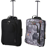 5 Cities (55x35x20cm) Lightweight Cabin Hand Luggage (x2), Fits easyJet/Ryanair Cabin Restrictions 42L