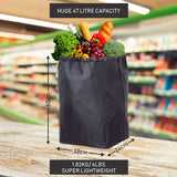 Lightweight Shopping Trolley, Trendy Folding/Collapsible Push/Pull Carts (Black)