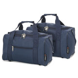5 Cities (35x20x20cm) Hand Luggage Holdall Flight Bag (x2 Set)