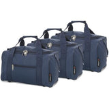 5 Cities (35x20x20cm) Hand Luggage Holdall Flight Bag (x3 Set)