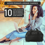 Aerolite (40x20x25cm) Ryanair Maximum Size Hand Luggage New & Improved 2023 Under Seat Holdall Bag